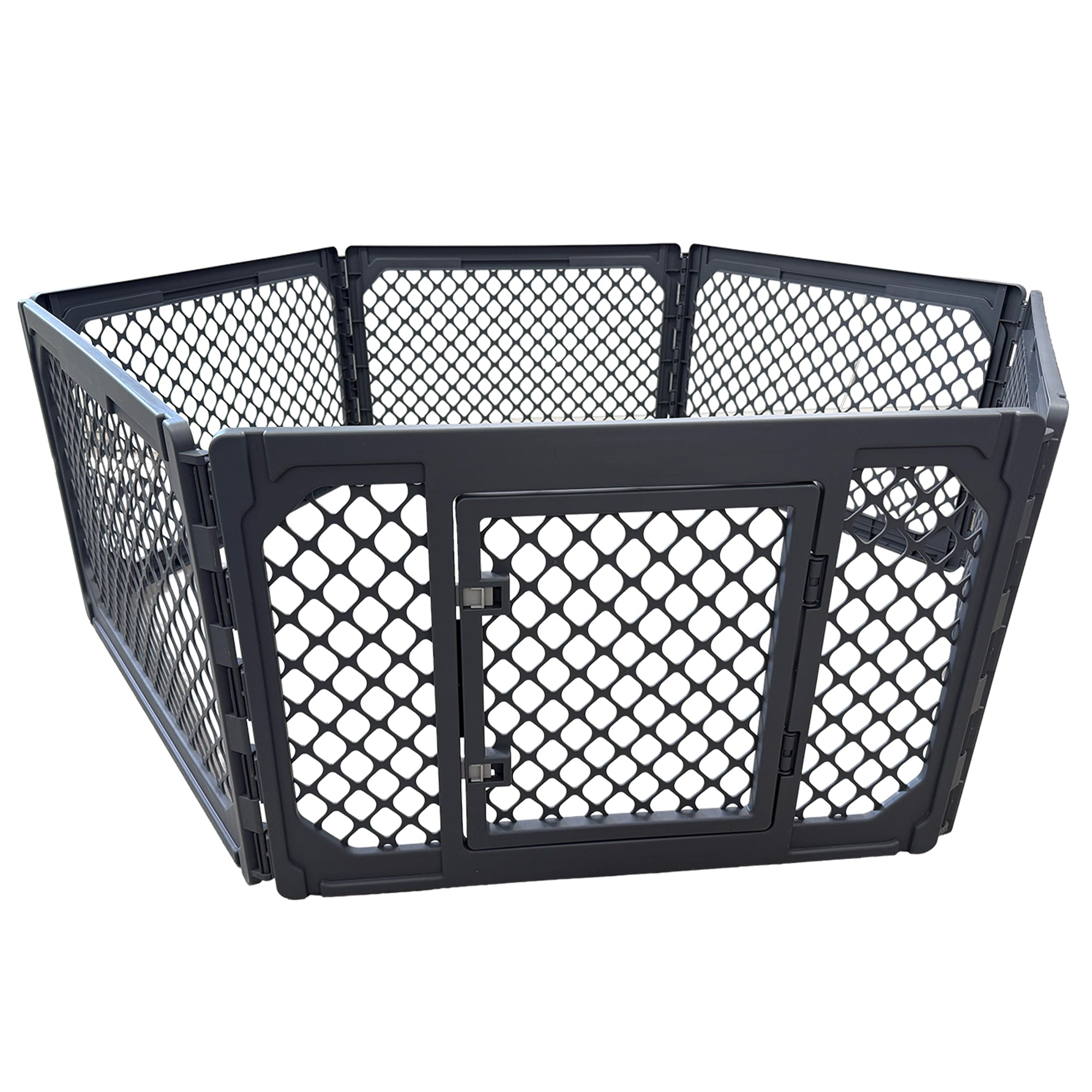 Mirapet 6-Panel Modular Dog and Puppy Playpen, Indoor/Outdoor (Open Box) - VMInnovations