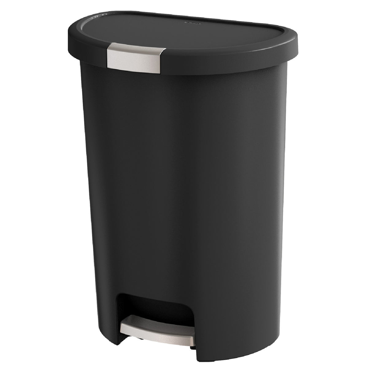 Curver Infinity 13 Gal Plastic Kitchen Trash Can with Foot Pedal and Locking Lid (Open Box)