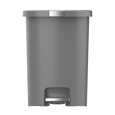 Curver Infinity 13 Gal Plastic Kitchen Trash Can with Foot Pedal and Locking Lid