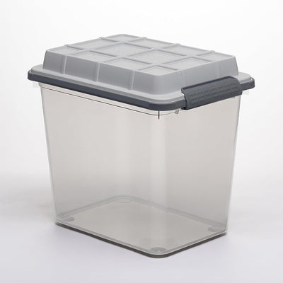 Curver 3 Pack Latch PRO Storage Bins with Latching Lid and Transparent Design
