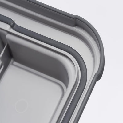 Curver 3 Pack Latch PRO Storage Bins with Latching Lid and Transparent Design