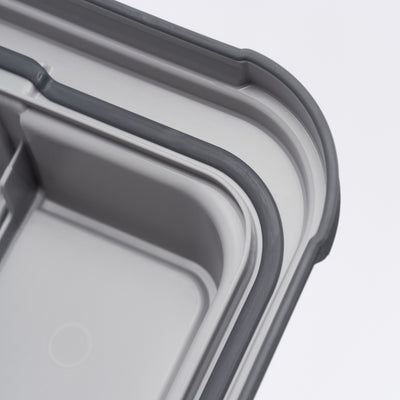 Curver 3 Pack Latch PRO Storage Bins with Latching Lid and Transparent Design