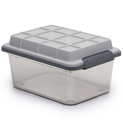 Curver 3 Pack Latch PRO Storage Bins with Latching Lid and Transparent Design