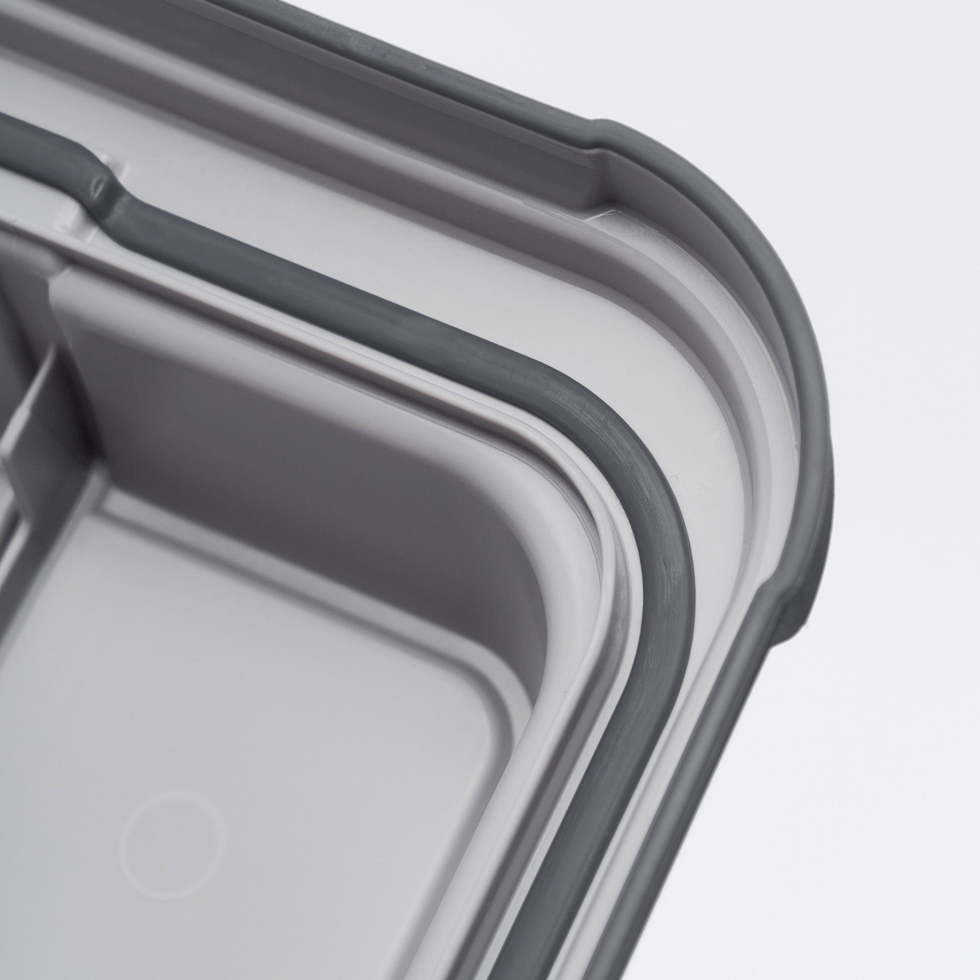 Curver 29Qt Latch PRO Storage Box with Latching Lid, Grey, Medium, Set of 2