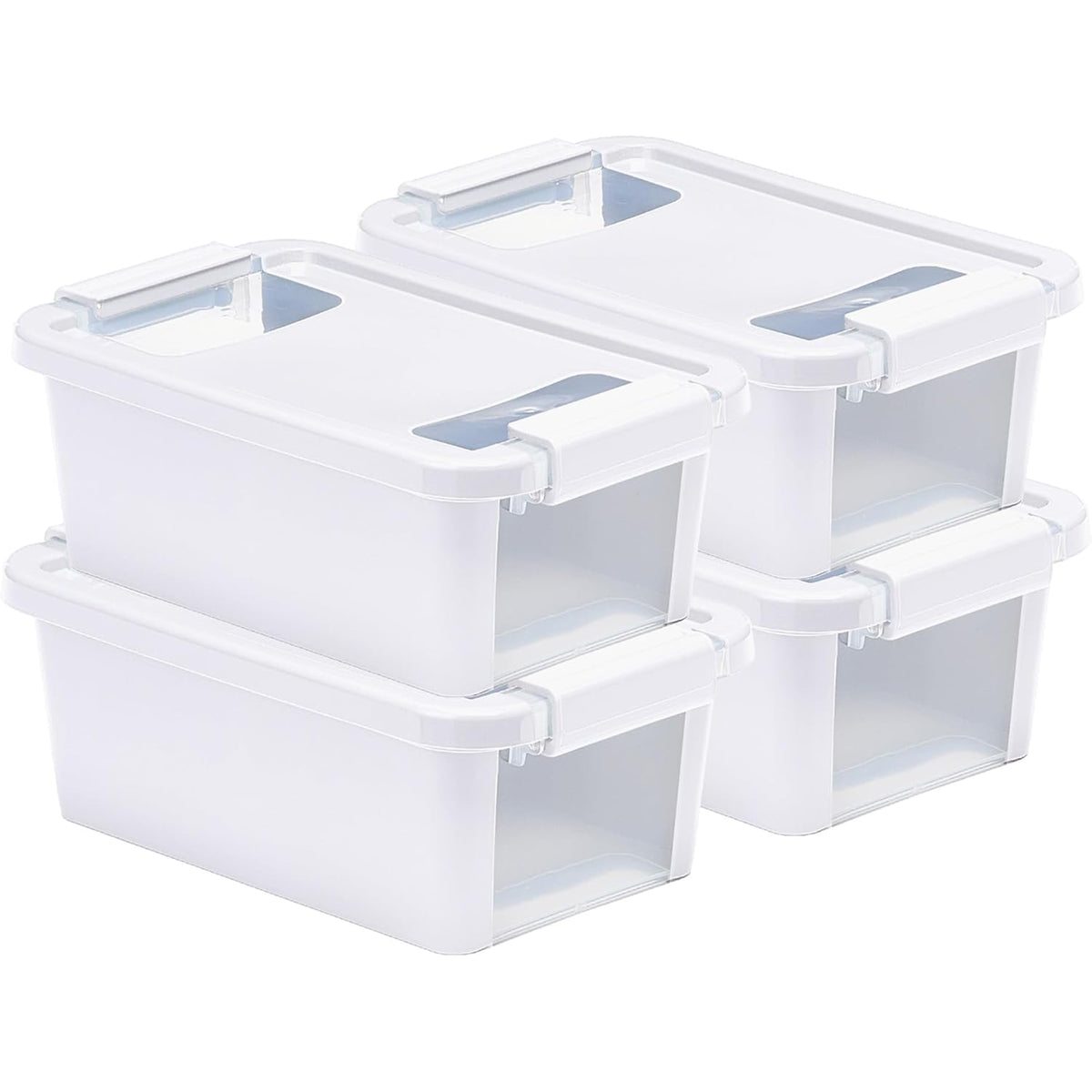 Curver VersaBox Storage Box with Latching Lid, Extra Small, White, (Open Box)