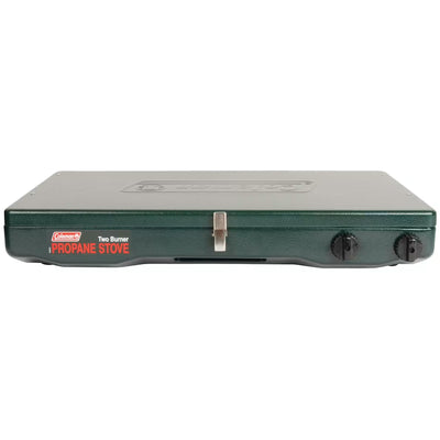 Coleman Classic 2-Burner Propane Gas Camping Stove with WindBlock Panels & Grate