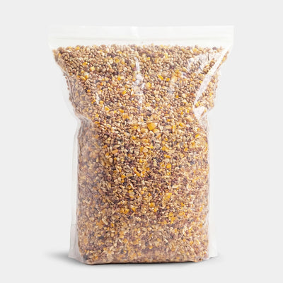 Sun Joe Premium Poultry Scratch Grain, Chicken Feed and Treats, 25 lb Bag