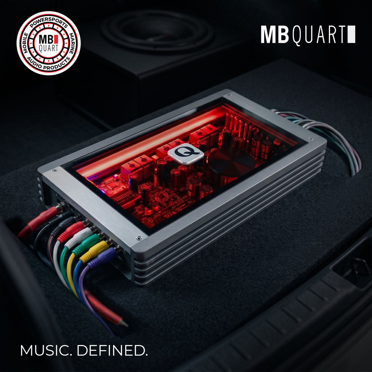 MB Quart Q Series 900 Watt 6 Channel DSP Amplifier Allowing for Tuning Control