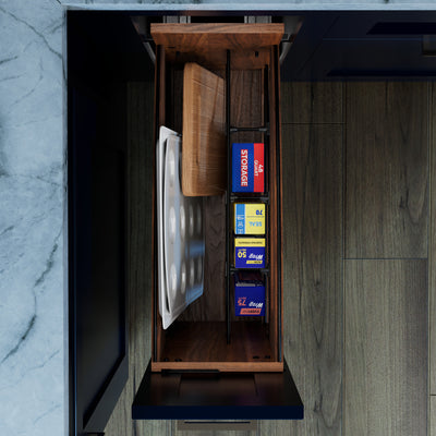 Rev-A-Shelf Pullout Tray Divider with Soft-Close for 12” Base Cabinets