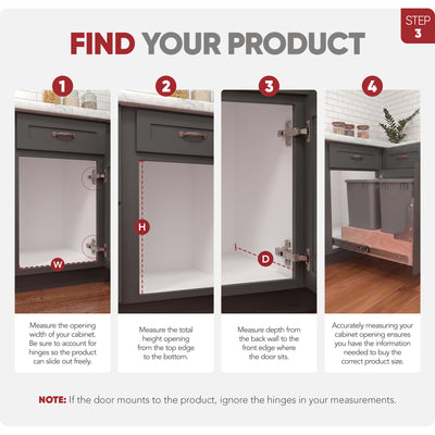 Rev-A-Shelf Craftsman Collection Double Pullout Trash Cans and Compost Bins - VMInnovations