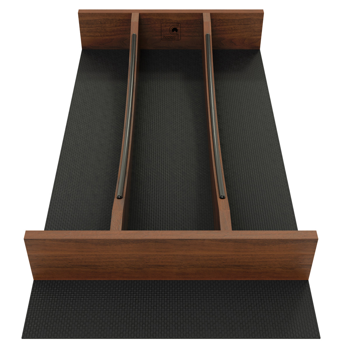 Rev-A-Shelf Utensil Insert, Black Accents, Walnut, 10.24 in., 4WUTCC-WN-15MB-1