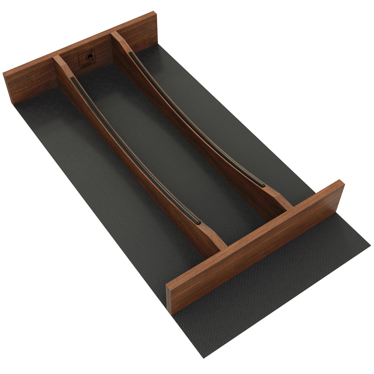 Rev-A-Shelf Utensil Insert, Black Accents, Walnut, 10.24 in., 4WUTCC-WN-15MB-1