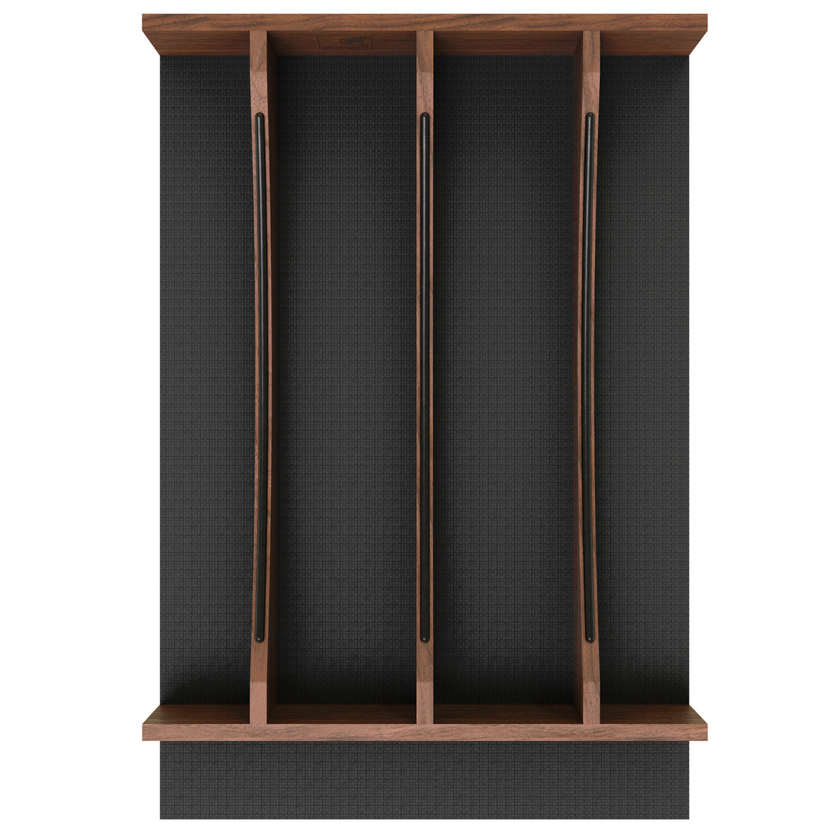 Rev-A-Shelf Utensil Insert, Black Accents, Walnut, 13.23 in., 4WUTCC-WN-18MB-1