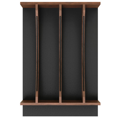Rev-A-Shelf Utensil Insert, Black Accents, Walnut, 13.23 in., 4WUTCC-WN-18MB-1