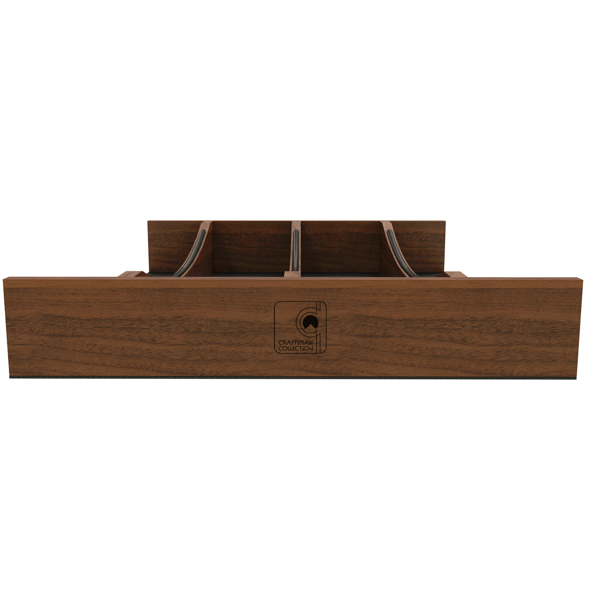 Rev-A-Shelf Utensil Insert, Black Accents, Walnut, 13.23 in., 4WUTCC-WN-18MB-1