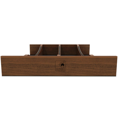 Rev-A-Shelf Utensil Insert, Black Accents, Walnut, 13.23 in., 4WUTCC-WN-18MB-1