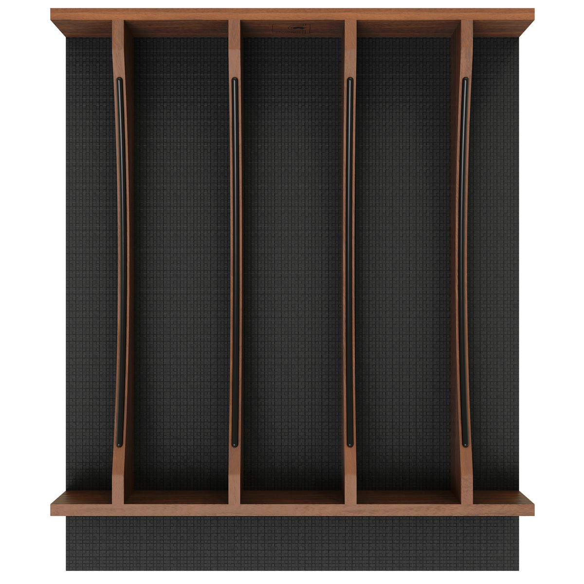 Rev-A-Shelf Utensil Insert, Black Accents, Walnut, 16.22 in., 4WUTCC-WN-21MB-1