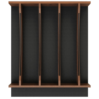 Rev-A-Shelf Utensil Insert, Black Accents, Walnut, 16.22 in., 4WUTCC-WN-21MB-1