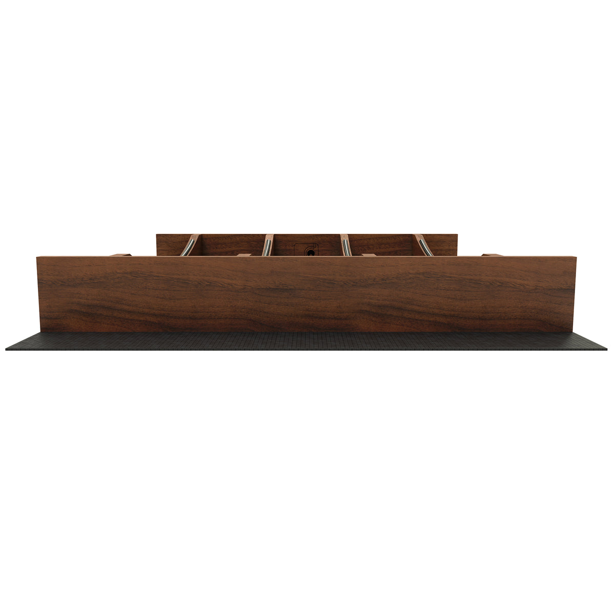 Rev-A-Shelf Utensil Insert, Black Accents, Walnut, 16.22 in., 4WUTCC-WN-21MB-1