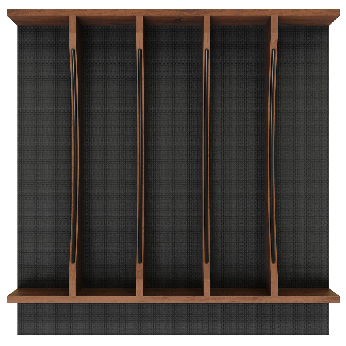 Rev-A-Shelf Utensil Insert, Black Accents, Walnut, 19.25 in., 4WUTCC-WN-24MB-1