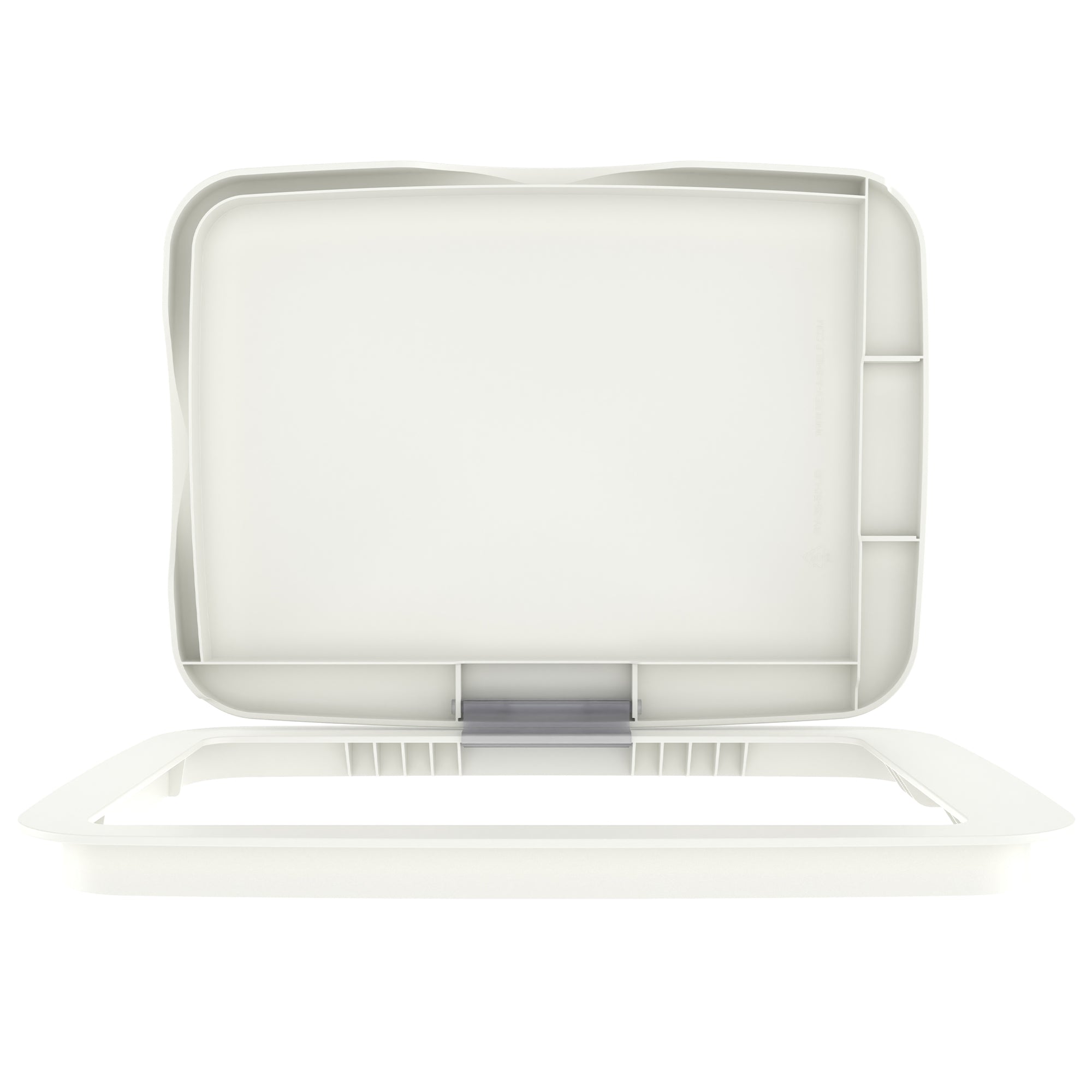 Rev-A-Shelf Kitchen Waste Container & Trash Can Lid, Fits 35 & 50 Qt, White
