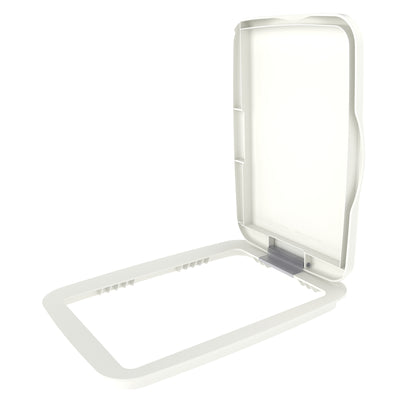 Rev-A-Shelf Kitchen Waste Container & Trash Can Lid, Fits 35 & 50 Qt, White
