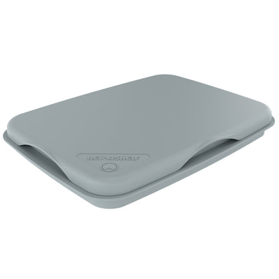 Rev-A-Shelf Kitchen Waste Container & Trash Can Lid, Fits 35 & 50 Qt, Gray