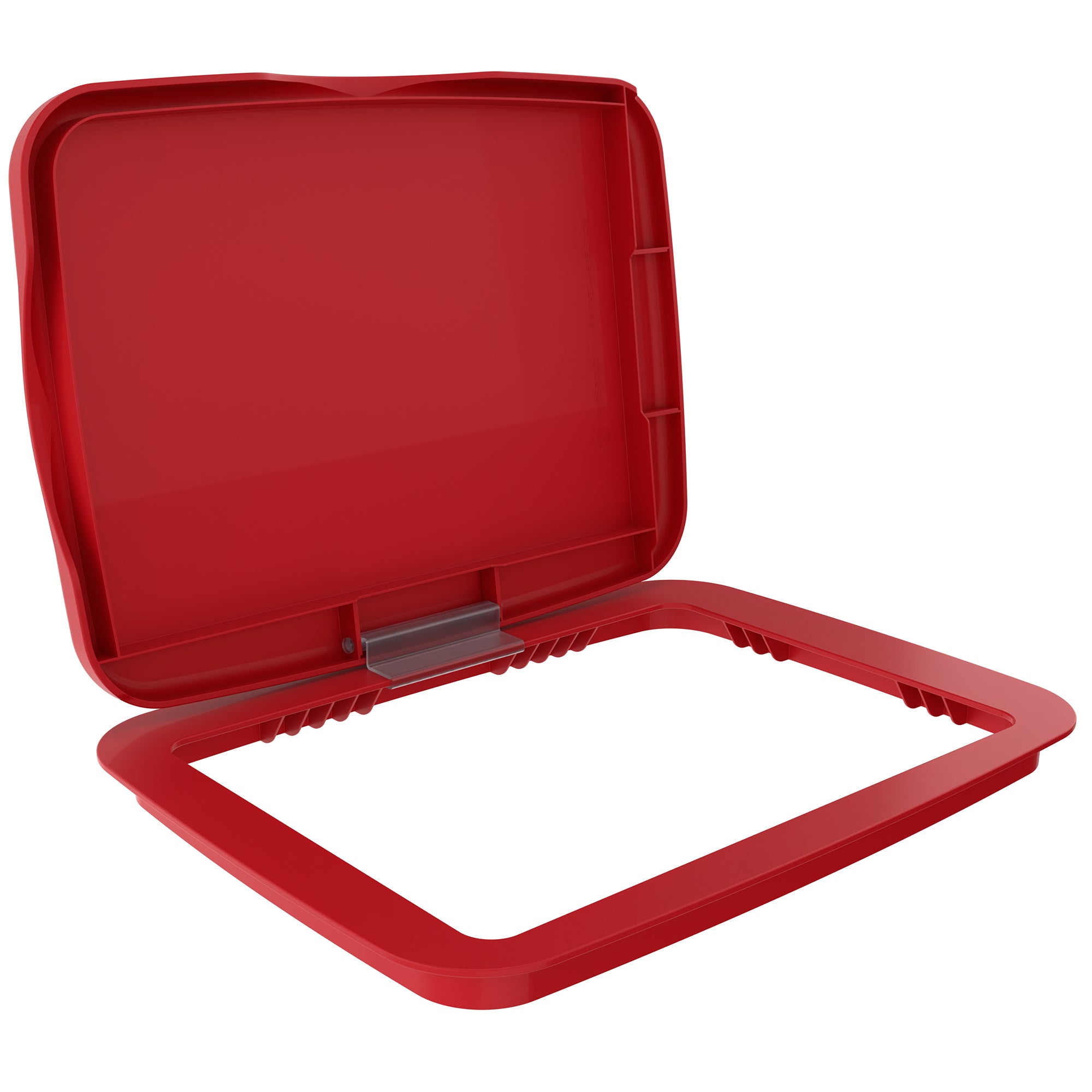 Rev-A-Shelf Kitchen Waste Container & Trash Can Lid, Fits 35 & 50 Qt, Red