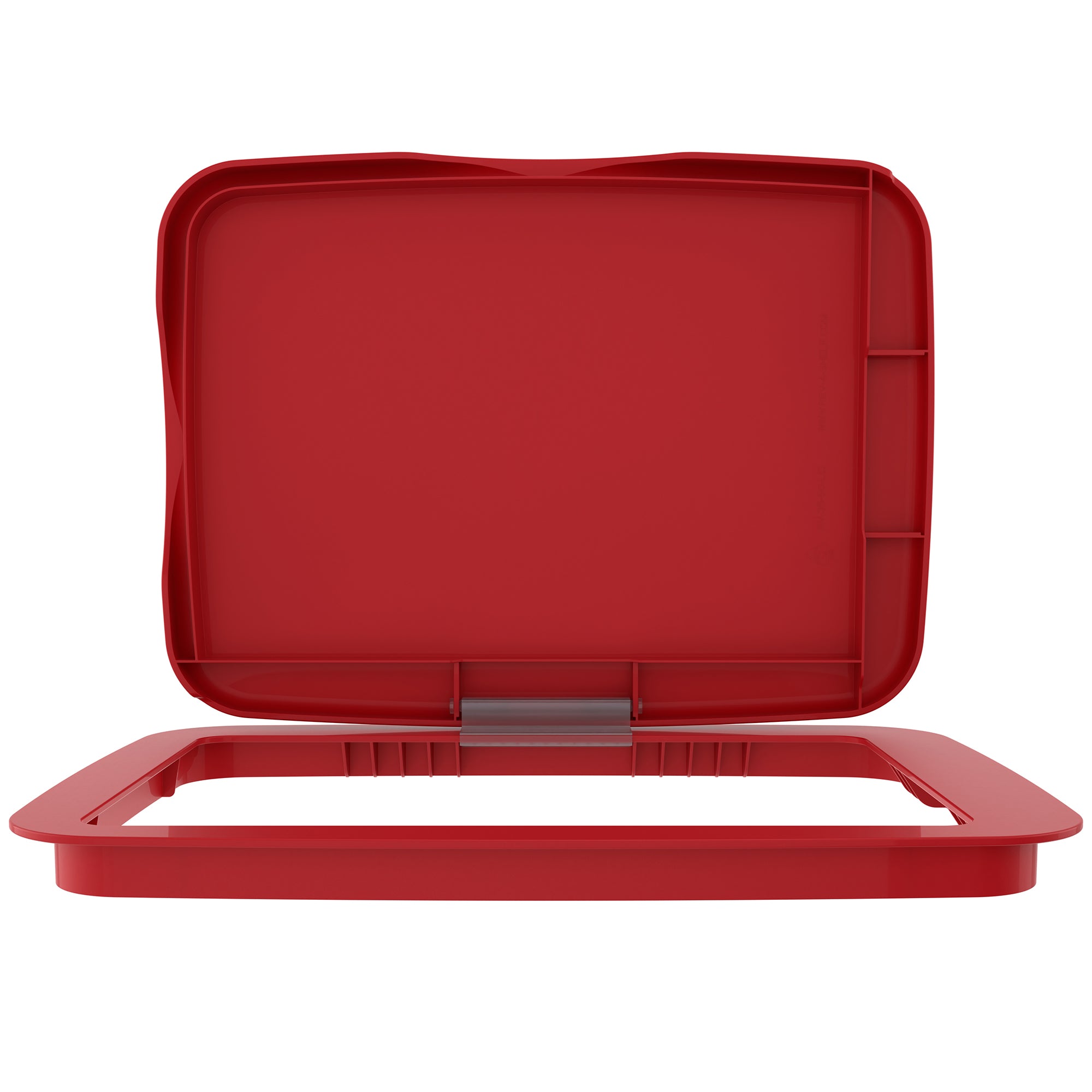 Rev-A-Shelf Kitchen Waste Container & Trash Can Lid, Fits 35 & 50 Qt, Red