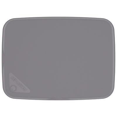 Rev-A-Shelf Kitchen Waste Container & Trash Can Lid, 35 & 50 Qt, Metallic Silver