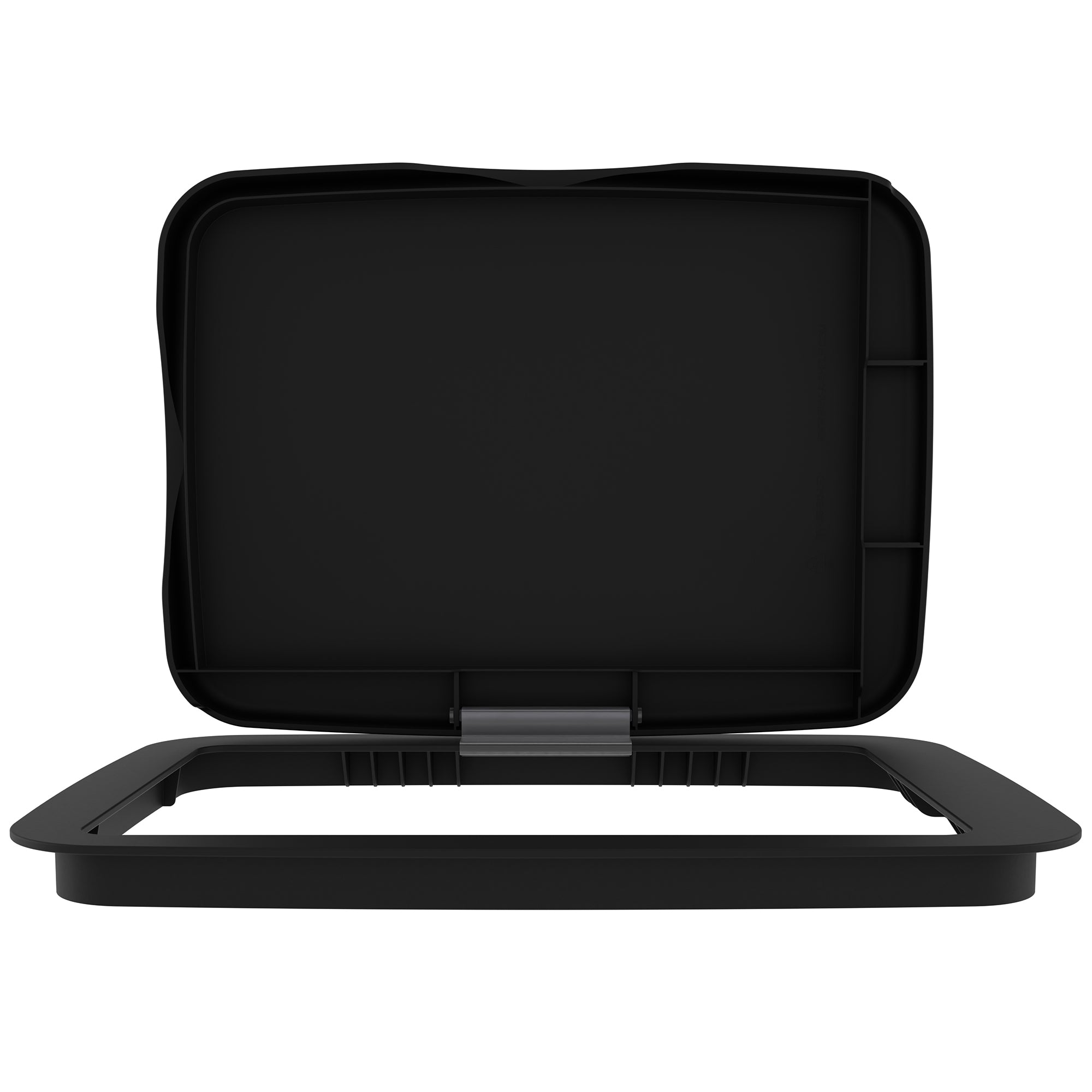 Rev-A-Shelf Kitchen Waste Container & Trash Can Lid, Fits 35 & 50 Qt, Black