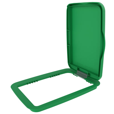 Rev-A-Shelf Kitchen Waste Container & Trash Can Lid, Fits 35 & 50 Qt, Green