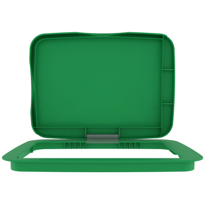 Rev-A-Shelf Kitchen Waste Container & Trash Can Lid, Fits 35 & 50 Qt, Green