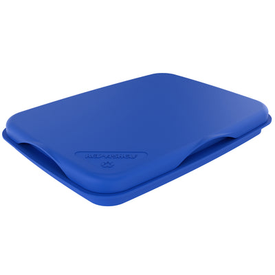 Rev-A-Shelf Kitchen Waste Container & Trash Can Lid, Fits 35 & 50 Qt, Blue