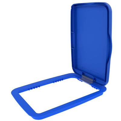 Rev-A-Shelf Kitchen Waste Container & Trash Can Lid, Fits 35 & 50 Qt, Blue