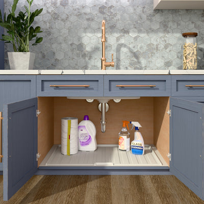 Rev-A-Shelf Under Sink Drip Tray for Sink Base Cabinets, Fits 33" - 36" - VMInnovations