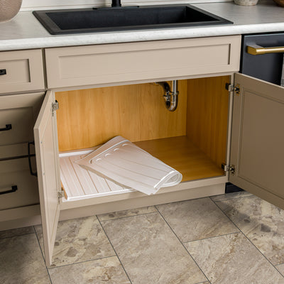 Rev-A-Shelf Under Sink Drip Tray for Sink Base Cabinets, Fits 33" - 36" - VMInnovations