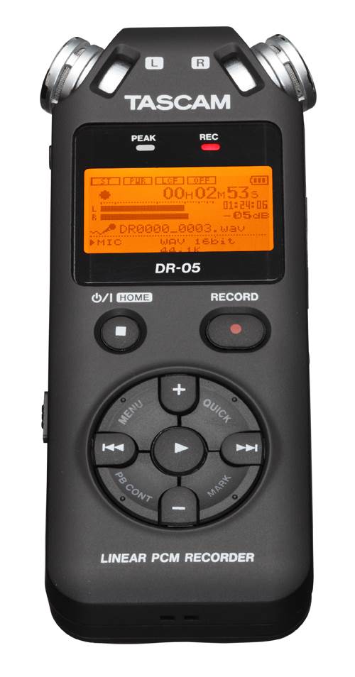 TASCAM DR-05 Linear PCM Handheld Portable Digital Audio Recorder (For Parts)