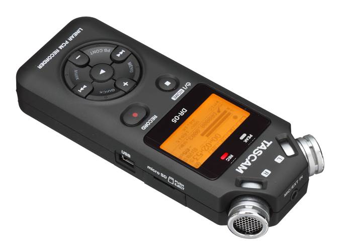 TASCAM DR-05 Linear PCM Handheld Portable Digital Audio Recorder (Open Box)