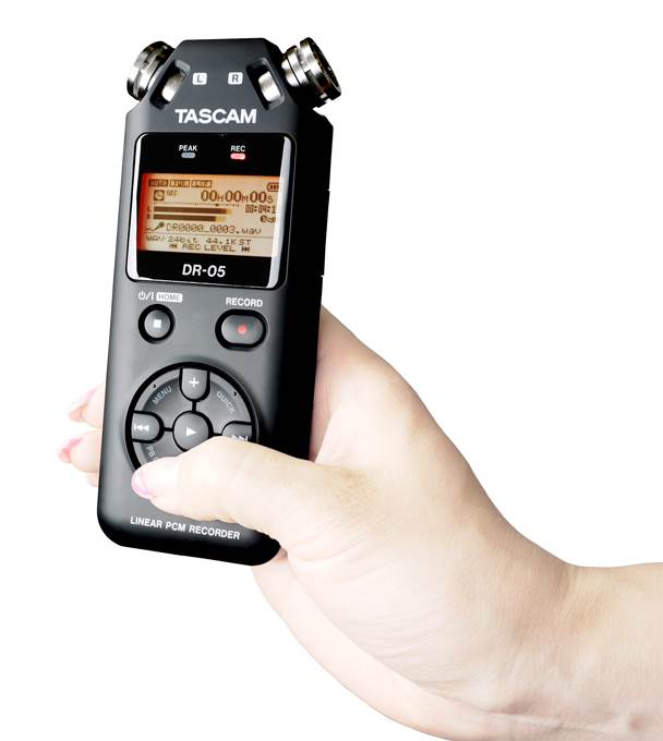 TASCAM DR-05 Linear PCM Handheld Portable Digital Audio Recorder (Open Box)