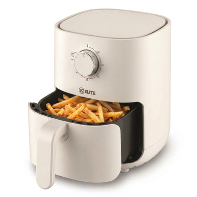 Kitchen Elite 2.2 Qt Compact Mechanical Air Fryer, Manual Knob Control(Open Box)