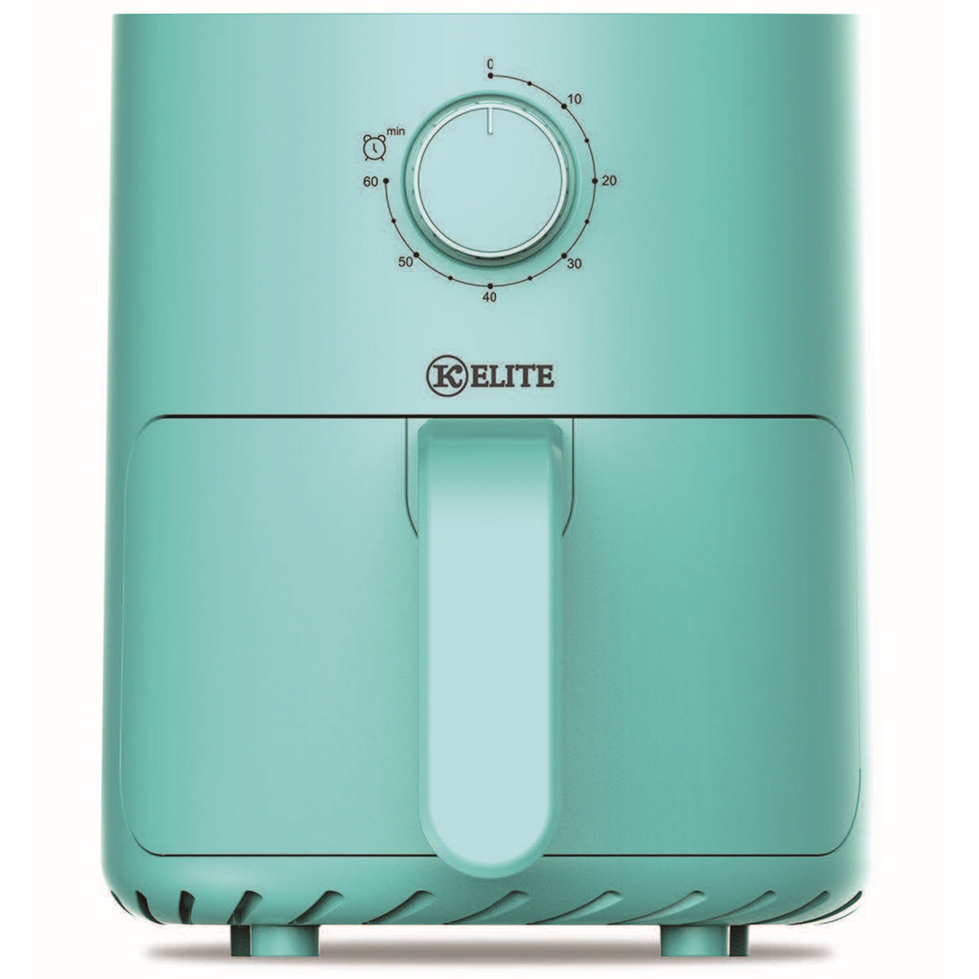Kitchen Elite 2.2 Qt Compact Mechanical Air Fryer, Manual Knob Controls, Blue