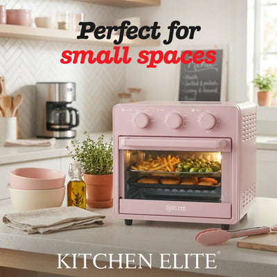 Kitchen Elite 16 Quart Mechanical Air Fryer Oven with Viewing Window, (Open Box)