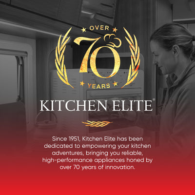 Kitchen Elite 16 Quart Mechanical Air Fryer Oven with Viewing Window, White (Used)