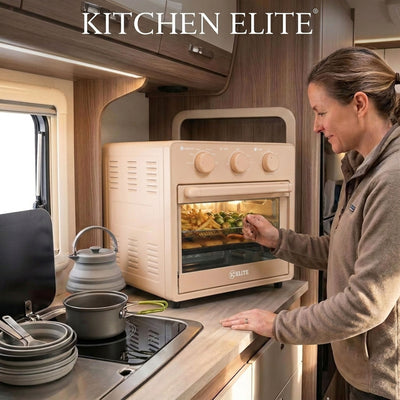 Kitchen Elite 16 Quart Mechanical Air Fryer Oven with Viewing Window, (Open Box)