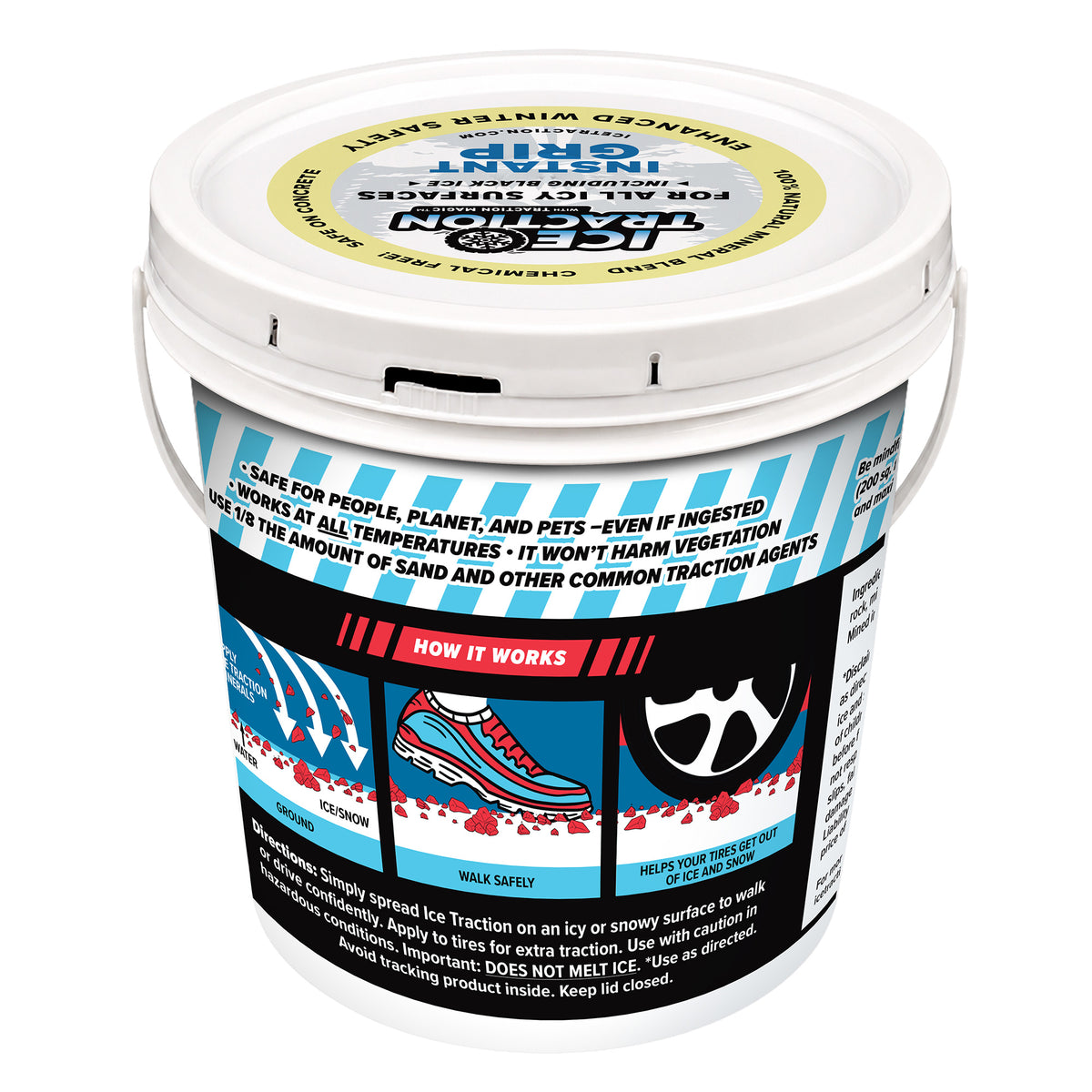 Ice Traction Instant Traction Granules with Pet Safe Specialized Mineral Blend
