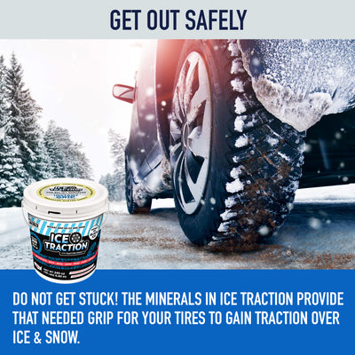 Ice Traction Instant Traction Granules with Pet Safe Specialized Mineral Blend