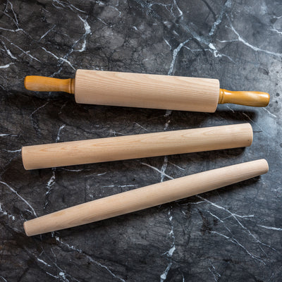 J.K. Adams French Tapered Rolling Pin, Lightweight Baking Dowel, 20.5" x 1.75" - VMInnovations