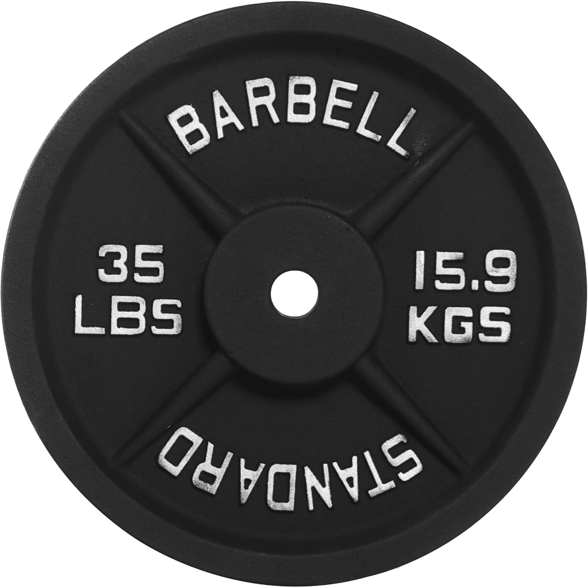 Fitvids 45 lb Cast Iron Grip Weight Plate, Olympic Plate for Strength Training