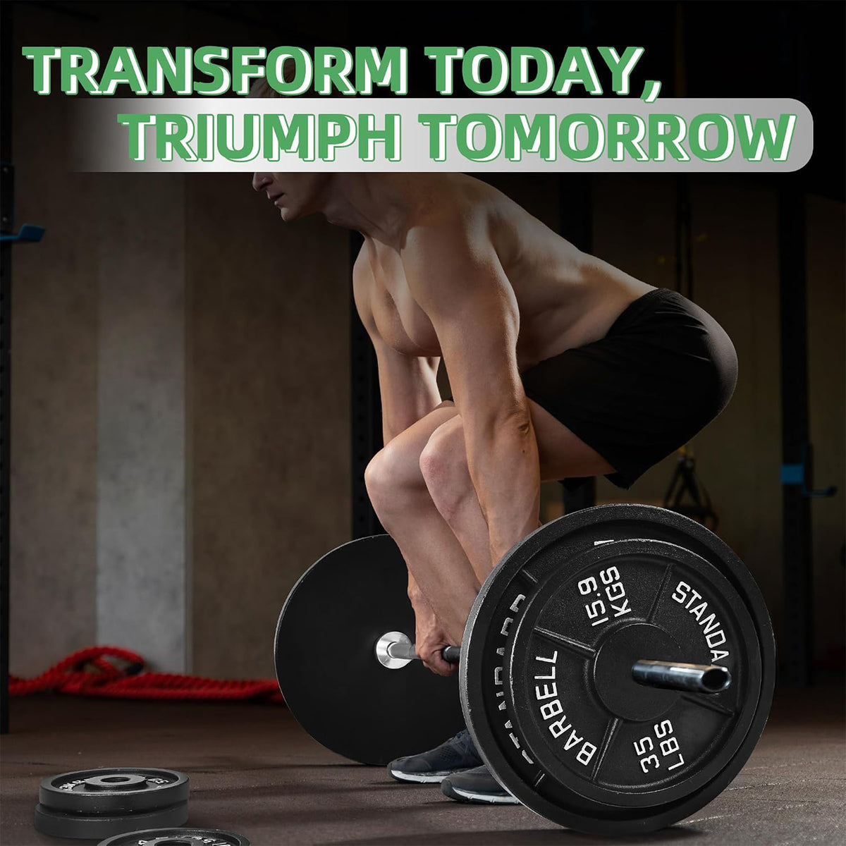 Fitvids 2.5, 5 &10 lb Cast Iron Grip Weight Plate Set, 3 Pairs of Olympic Plates